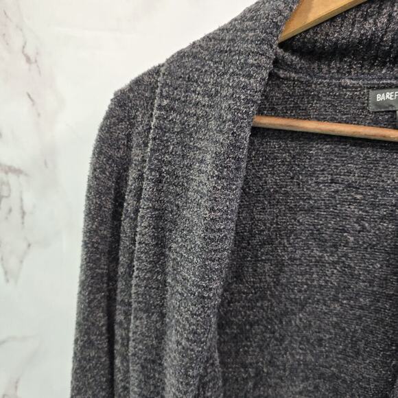 Barefoot Dreams Sweater Women L XL Cozy Chic Lite Cardigan Wrap Long Marled - Picture 2 of 10